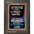 STRAIT GATE LEADS TO HOLINESS THE RESULT ETERNAL LIFE  Ultimate Inspirational Wall Art Portrait  GWFAVOUR10026  "33x45"