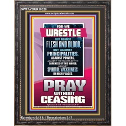 POWER AGAINST SPIRITUAL WICKEDNESS IN HIGH PLACES  Unique Power Bible Portrait  GWFAVOUR10028  "33x45"