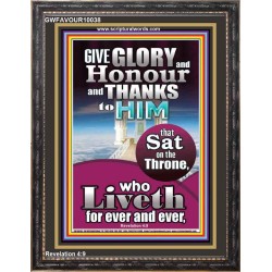 GIVE GLORY AND HONOUR TO JEHOVAH EL SHADDAI  Biblical Art Portrait  GWFAVOUR10038  "33x45"