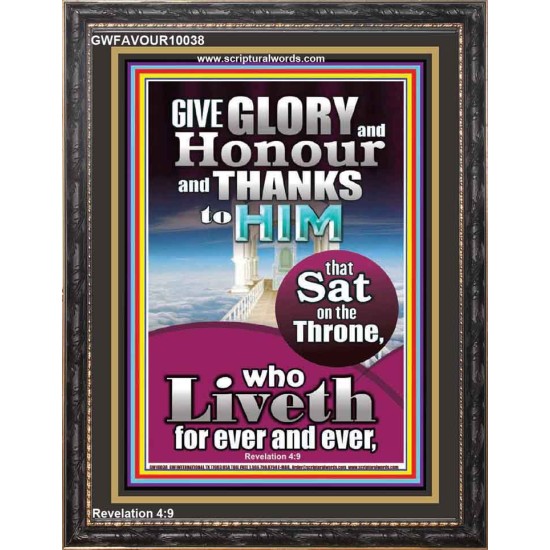 GIVE GLORY AND HONOUR TO JEHOVAH EL SHADDAI  Biblical Art Portrait  GWFAVOUR10038  