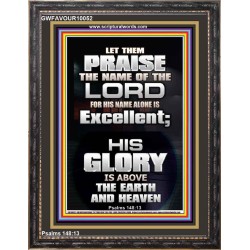 LET THEM PRAISE THE NAME OF THE LORD  Bathroom Wall Art Picture  GWFAVOUR10052  "33x45"
