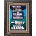 HIS GLORY IS ABOVE THE EARTH AND HEAVEN  Large Wall Art Portrait  GWFAVOUR10054  "33x45"