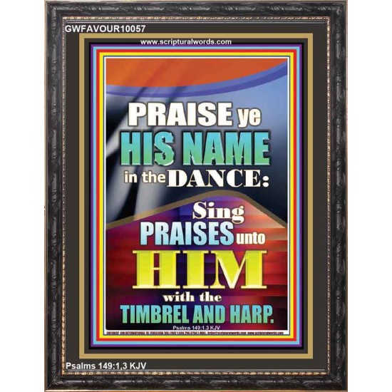 PRAISE HIM IN DANCE, TIMBREL AND HARP  Modern Art Picture  GWFAVOUR10057  