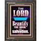 THE MEEK IS BEAUTIFY WITH SALVATION  Scriptural Prints  GWFAVOUR10058  