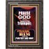 PRAISE HIM WITH TRUMPET, PSALTERY AND HARP  Inspirational Bible Verses Portrait  GWFAVOUR10063  "33x45"