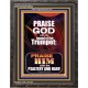 PRAISE HIM WITH TRUMPET, PSALTERY AND HARP  Inspirational Bible Verses Portrait  GWFAVOUR10063  