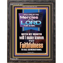 SING OF THE MERCY OF THE LORD  Décor Art Work  GWFAVOUR10071  "33x45"