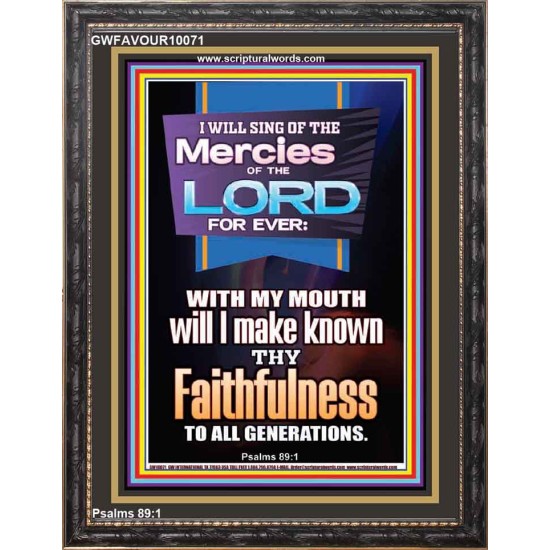 SING OF THE MERCY OF THE LORD  Décor Art Work  GWFAVOUR10071  