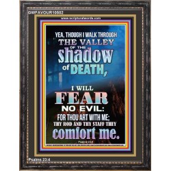 WALK THROUGH THE VALLEY OF THE SHADOW OF DEATH  Scripture Art  GWFAVOUR10502  "33x45"