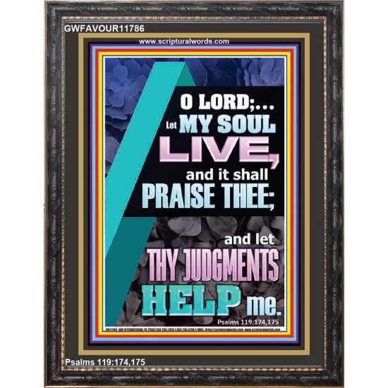 LET THY JUDGEMENTS HELP ME  Contemporary Christian Wall Art  GWFAVOUR11786  