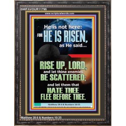 CHRIST JESUS IS RISEN LET THINE ENEMIES BE SCATTERED  Christian Wall Art  GWFAVOUR11795  "33x45"