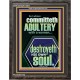 WHOSO COMMITTETH  ADULTERY WITH A WOMAN DESTROYETH HIS OWN SOUL  Sciptural Décor  GWFAVOUR11807  