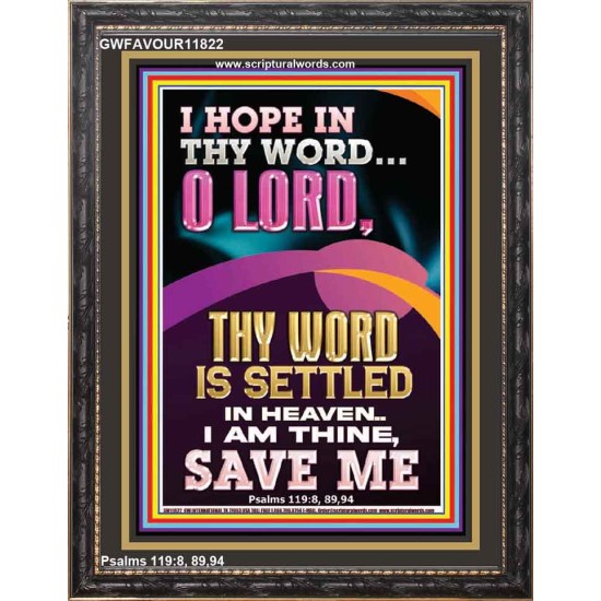 I AM THINE SAVE ME O LORD  Christian Quote Portrait  GWFAVOUR11822  