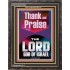 THANK AND PRAISE THE LORD GOD  Custom Christian Wall Art  GWFAVOUR11834  "33x45"