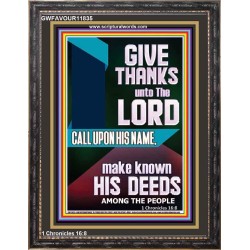 MAKE KNOWN HIS DEEDS AMONG THE PEOPLE  Custom Christian Artwork Portrait  GWFAVOUR11835  "33x45"