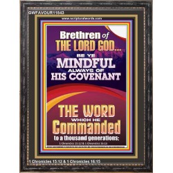BE YE MINDFUL ALWAYS OF HIS COVENANT  Unique Bible Verse Portrait  GWFAVOUR11843  "33x45"