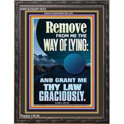 REMOVE FROM ME THE WAY OF LYING  Bible Verse for Home Portrait  GWFAVOUR11873  "33x45"