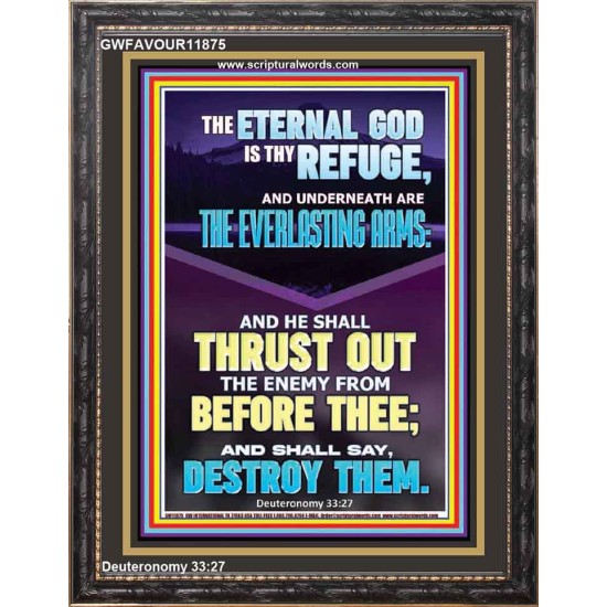 THE EVERLASTING ARMS OF JEHOVAH  Printable Bible Verse to Portrait  GWFAVOUR11875  