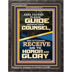 ABBA FATHER PLEASE GUIDE US WITH YOUR COUNSEL  Scripture Wall Art  GWFAVOUR11878  