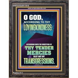 IN THE MULTITUDE OF THY TENDER MERCIES BLOT OUT MY TRANSGRESSIONS  Children Room  GWFAVOUR11915  "33x45"