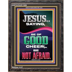 JESUS SAID BE OF GOOD CHEER BE NOT AFRAID  Church Portrait  GWFAVOUR11959  "33x45"