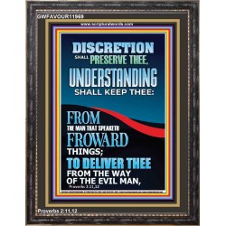 DISCRETION SHALL PRESERVE THEE UNDERSTANDING SHALL KEEP THEE  Bible Verse Art Prints  GWFAVOUR11969  "33x45"