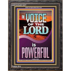 THE VOICE OF THE LORD IS POWERFUL  Scriptures Décor Wall Art  GWFAVOUR11977  "33x45"