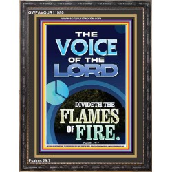 THE VOICE OF THE LORD DIVIDETH THE FLAMES OF FIRE  Christian Portrait Art  GWFAVOUR11980  
