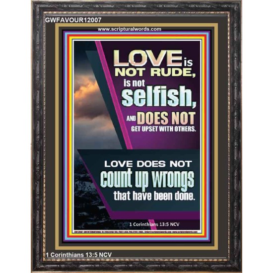 LOVE IS NOT RUDE  Biblical Paintings  GWFAVOUR12007  