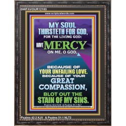 BECAUSE OF YOUR UNFAILING LOVE AND GREAT COMPASSION  Religious Wall Art   GWFAVOUR12183  "33x45"