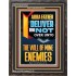 DELIVER ME NOT OVER UNTO THE WILL OF MINE ENEMIES ABBA FATHER  Modern Christian Wall Décor Portrait  GWFAVOUR12191  "33x45"