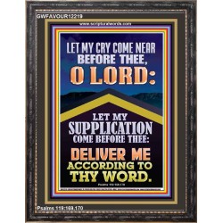 LET MY SUPPLICATION COME BEFORE THEE O LORD  Unique Power Bible Picture  GWFAVOUR12219  "33x45"