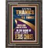 GIVING THANKS ALWAYS FOR ALL THINGS UNTO GOD  Ultimate Inspirational Wall Art Portrait  GWFAVOUR12229  "33x45"