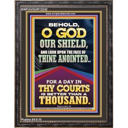 LOOK UPON THE FACE OF THINE ANOINTED O GOD  Contemporary Christian Wall Art  GWFAVOUR12242  "33x45"