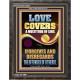 LOVE COVERS A MULTITUDE OF SINS  Christian Art Portrait  GWFAVOUR12255  