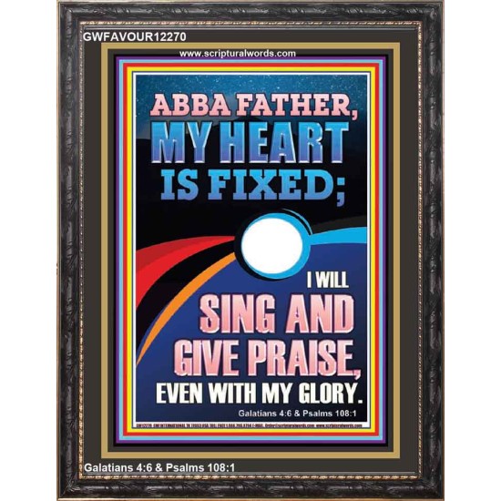 I WILL SING AND GIVE PRAISE EVEN WITH MY GLORY  Christian Paintings  GWFAVOUR12270  