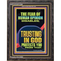 TRUSTING IN GOD PROTECTS YOU  Scriptural Décor  GWFAVOUR12286  "33x45"