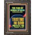 TRUSTING IN GOD PROTECTS YOU  Scriptural Décor  GWFAVOUR12286  "33x45"