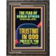 TRUSTING IN GOD PROTECTS YOU  Scriptural Décor  GWFAVOUR12286  