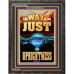 THE WAY OF THE JUST IS UPRIGHTNESS  Scriptural Décor  GWFAVOUR12288  