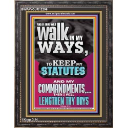 WALK IN MY WAYS AND KEEP MY COMMANDMENTS  Wall & Art Décor  GWFAVOUR12296  "33x45"