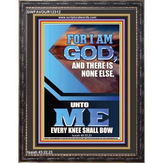 UNTO ME EVERY KNEE SHALL BOW  Custom Wall Scriptural Art  GWFAVOUR12312  