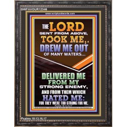 THE LORD DREW ME OUT OF MANY WATERS  New Wall Décor  GWFAVOUR12346  "33x45"