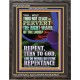 REPENT AND DO WORKS BEFITTING REPENTANCE  Custom Portrait   GWFAVOUR12355  