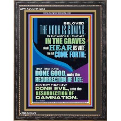 THEY THAT HAVE DONE GOOD UNTO THE RESURRECTION OF LIFE  Inspirational Bible Verses Portrait  GWFAVOUR12384  