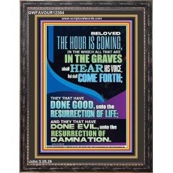 THEY THAT HAVE DONE GOOD UNTO THE RESURRECTION OF LIFE  Inspirational Bible Verses Portrait  GWFAVOUR12384  "33x45"