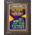 I SEEK NOT MINE OWN WILL BUT THE WILL OF THE FATHER  Inspirational Bible Verse Portrait  GWFAVOUR12385  "33x45"