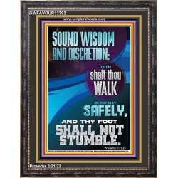 THY FOOT SHALL NOT STUMBLE  Bible Verse for Home Portrait  GWFAVOUR12392  "33x45"