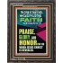 GENUINE FAITH WILL RESULT IN PRAISE GLORY AND HONOR FOR YOU  Unique Power Bible Portrait  GWFAVOUR12427  "33x45"
