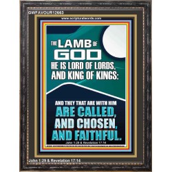 THE LAMB OF GOD LORD OF LORDS KING OF KINGS  Unique Power Bible Portrait  GWFAVOUR12663  "33x45"